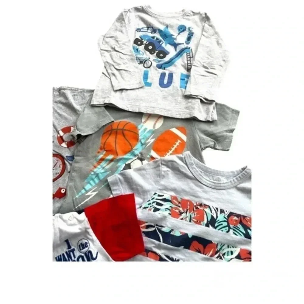 Bundle of 6 pieceboys tees size 2-3 year Carter’s Gymboree Old Navy preloved
